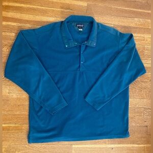 VTG 90s PATAGONIA 1/4 Snap Fleece Pullover Jacket 52401 Teal Green Men’s Large